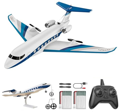 Hylukon G700 RC Airplane, EPP Foam Remote Control Glider with Gyroscope, 2.4GHz 3 Channel RC Plane, Fixed-Wing Model Aircraft for Beginners Adults