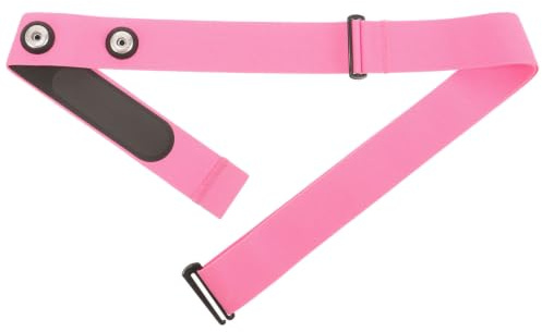 Correa de Pecho para Monitor Deportiva Elástica de Nylon Rosa | Fijación para Pulsómetro Banda Pectoral, Uso en Jogging y Deportes, Recambio Ajustable