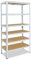 shelfplaza® 200x100x50cm HOME Schwerlastregal weiß/Metallregal mit 6 Böden/Kellerregal Metall, Garagenregal, Werkstattregal oder Regal Lagerregal/Steckregal Metall mit 145kg Tragkraft