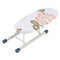 Mini Tabletop Ironing Board Folding Legs Cotton Cover Sleeve Home Travel Cuffs Collars Handling Table Peony Non-Slip Portable Ironing Mat for Home and Travel Use