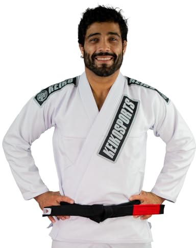 KEIKO SPORTS KeikoSports Summer bjj Gi | Brazilian Jiu Jitsu Gi | Handcrafted in Brazil (White, A2)