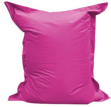 chilly pilley Beanbag Impermeabile Per Sdraiarsi E Sedersi Per Interni Ed Esterni Per Salotto Cameretta Per Bambini Terazza Giardino (100x155, Rosa)