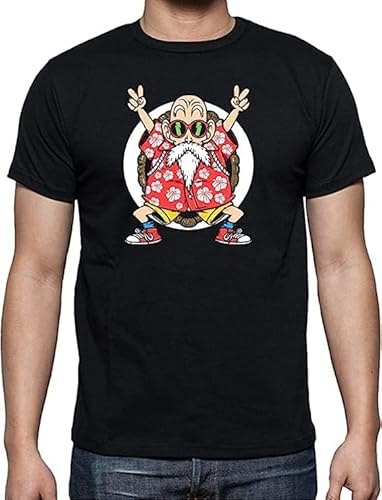 TusPersonalizables T-shirt pour homme – Maître Roshi Paz – DB Fan Art, Noir , 3XL grande taille