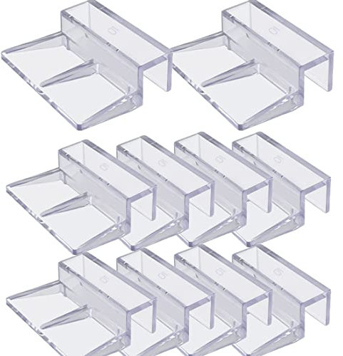 XPEX 10 Stück Aquariumabdeckung Aquariumdeckel Glasabdeckungsclip Acryl Aquarium Glasabdeckungshalter Aquariumabdeckungshalterung Für Aquariumhalterungen Randloses Halten