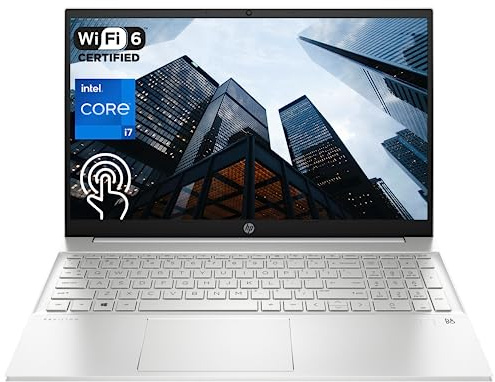 HP 2024 Latest Pavilion Business Laptop, 15.6 FHD Touchscreen, 13th Gen Intel Core i7-1355U, 32GB RAM, 1TB PCIe SSD, Webcam, FP Reader, Backlit KB, Wi-Fi 6, Windows 11 Pro, Silver