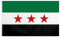 Syrien -flagge 90 * 150 Cm Polyester Syrische Arabische Republik Drei Sterne Flag