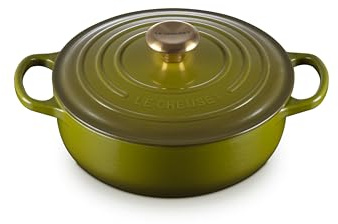 Le Creuset Enameled Cast Iron Signature Round Sauteuse, 3.5 qt., Olive
