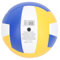 Aomiun Volleyball Set, Tragbares Beachvolleyball Netz mit Ständer,Volleyball und Tragetaschefür Volleyballnetz Mobiles Set für Garten Strand Rasen