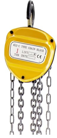 Paranco a catena for motore con blocco a catena manuale da 2200 libbre/1 tonnellata con fune di sollevamento