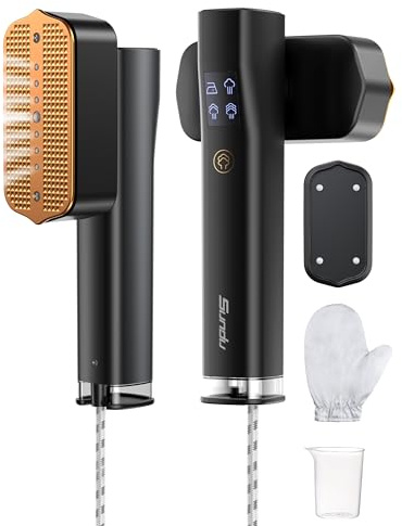 Sundu Clothes Steamer, Portable 2 In 1 Travel Steamer Iron,15s Fast Heat-up, 4 Modes, LED Display, 20 Minutes of Continuous Ironing Handheld Garment Steamer for Travel and Home