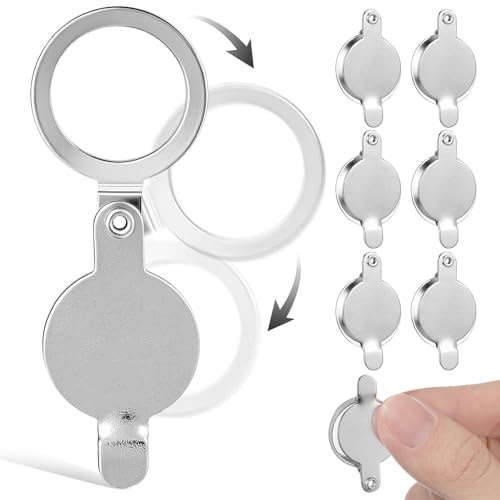 ABOOFAN Cache-jonction de Porte Protection Anti-regard en Acier Inoxydable Argenté 8pcs Facile à Installer pour Appartement et Bureau