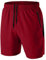 Herren Sport Shorts Kurze Hose Schnell Trocknend Sporthose Leicht mit Reißverschlusstasche(Rot,EU-2XL/US-XL)