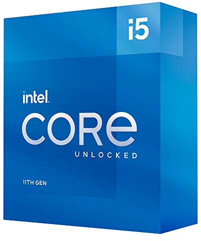 Intel® Core™ i5-11600K Desktop Processor 6 Cores up to 4.9 GHz Unlocked LGA1200 (Intel® 500 Series & Select 400 Series Chipset) 125W