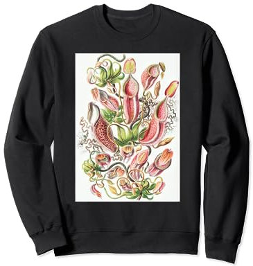 Biology Tropical Pitcher Plants Scientific Haeckel Sweatshirt
