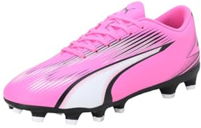 Puma Unisex Youth Ultra Play Mg Jr Soccer Shoes, Poison Pink-Puma White-Puma Black, 28 EU
