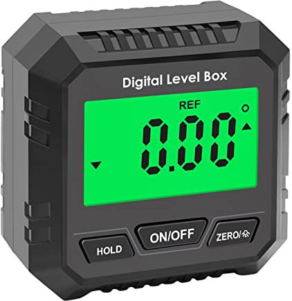 Rianpesn Rilevatore di Angolo e Livello Digitale | Goniometro e Livello Elettronico per Appendere Quadri, Falegnami, Misure