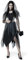 Ulikey Deguisement Mariee Zombie, Robe de Mariée Fantôme, Costume Mariée Halloween avec Voile et Collier, Un Bouquet de Roses, Déguisement Halloween Zombie Femme, Déguisement Halloween Fantôme (2XL)