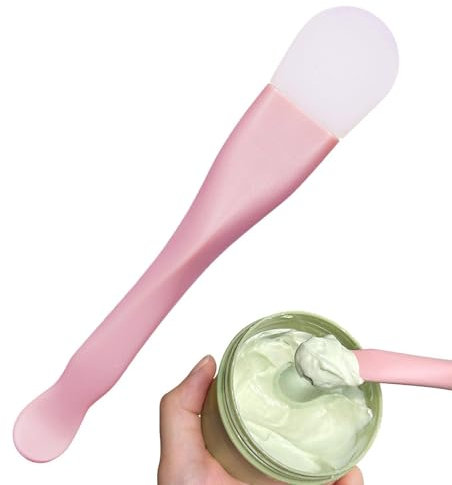 Smileshiney Brosse à masque en silicone | Brosse applicatrice de masque de boue faciale flexible 2 en 1,Applicateur de masque d'argile doux pour la peau, pinceaux de maquillage pour le visage faciles