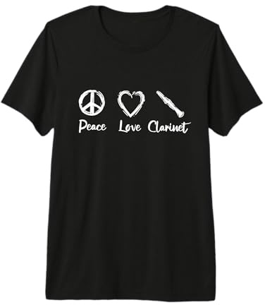 Amour de la Clarinette Instructeur de Clarinette T-Shirt Haut de Gamme