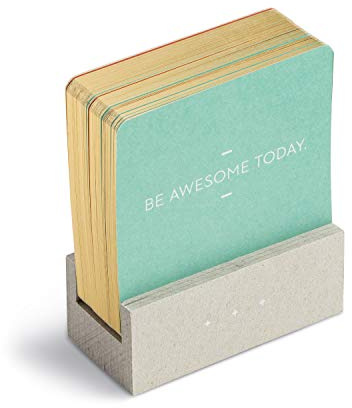 Motto of the Day Card Set by Compendium: 76 unique and inspiring statements with a desktop stand