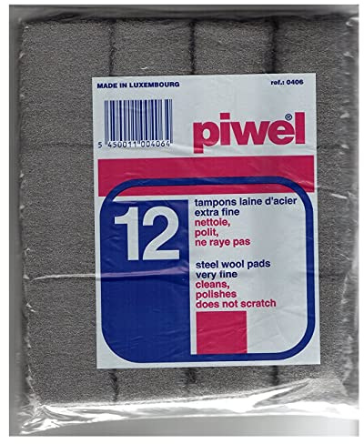 12 tampons laine d'acier extra fine