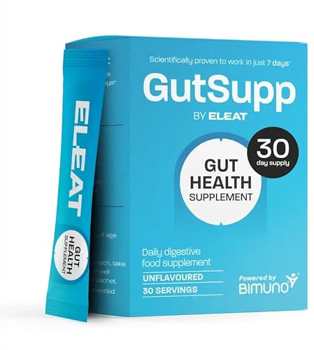 GutSupp Prebiotic Fibre Supplement for Gut Health (Formerly Bimuno) | High-Fibre Tasteless Soluble Powder | Supports Digestive Function | Suitable for Women & Men | 30-Day Supply