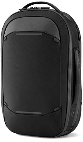 NOMATIC Navigator Pack 15L w/6L Expansion Anti-Theft Water Resistant & Cord Passthrough CarryOn Travel Laptop Backpack, Black, 15L, Navigator