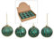 MC-Trend 12er Set edle Luxus Glas Weihnachtskugeln Ø 8cm Weihnachtsbaum Kugeln Christbaumkugeln Weihnachts Deko (Grün Gold)