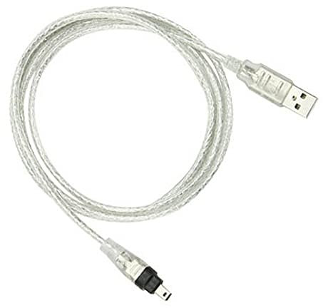 USB-FireWire-Kabel, USB-Stecker auf Firewire IEEE 1394 4-poliger Stecker, Adapterkabel für Sony DCR-TRV75E DV-Adapter (1,5 m)