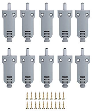 AUNMAS 10PCS Adjustable Soft Close Cabinet Door Dampers, ABS Cabinet Door Buffers, Quiet Closing Hinge Adapters for Kitchen Cabinets Wardrobes
