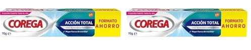 Corega Crema Fijadora Para Prótesis Dentales, 70 g (Paquete de 2)