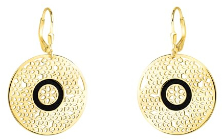 SOFIA MILANI - Orecchini da Donna in Argento 925 - Placcati in Oro - Orecchino Pendente ad Ornamento Cerchio - E2478