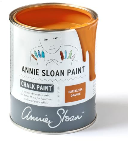 Priory Polishes Annie Sloan Barcelona Orange Chalk Paint (1 Litre)