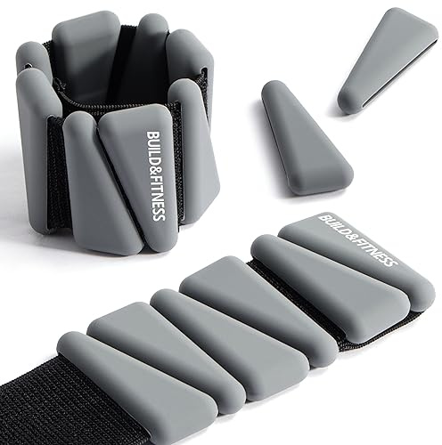 Pesas de muñeca y tobillo, bandas ajustables para entrenamientos de mujeres y hombres, juego de 2, 1 kg y 2 kg, Para trotar, caminar, yoga, baile, pilates, aeróbic, entrenamiento de fuerza