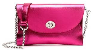 MISAKO Lijia-1 bolso bandolera mini de fiesta metalizado Mujer - Lijia-1 Fucsia 13 X 20 X 2 cm