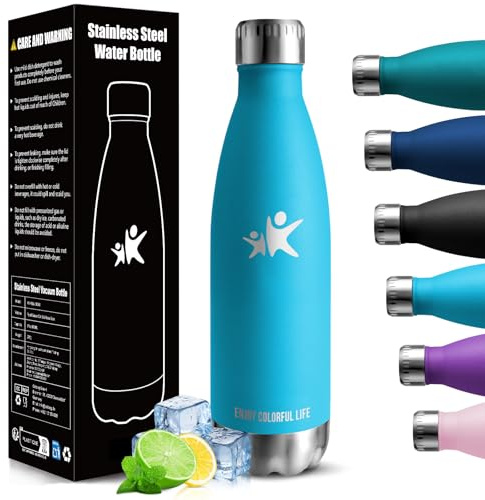 Thermosflasche, Trinkflasche Kinder, 750ML BPA-frei, Wasserflasche Doppelwandig, Trinkflasche Edelstahl, Wasserflasche Kohlensäure Geeignet, Trinkflaschen Sport für Outdoor, Radfahren, Fitness, Yoga