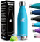 Thermosflasche, Trinkflasche Kinder, 750ML BPA-frei, Wasserflasche Doppelwandig, Trinkflasche Edelstahl, Wasserflasche Kohlensäure Geeignet, Trinkflaschen Sport für Outdoor, Radfahren, Fitness, Yoga