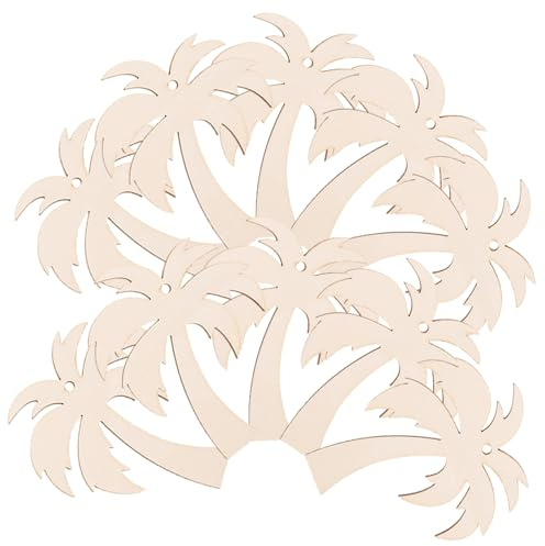 Anneome Recortes De Madera De Árbol Tropical 20 Piezas Para Manualidades Niños Decoración Fiestas Navidad Diy Artística Natural