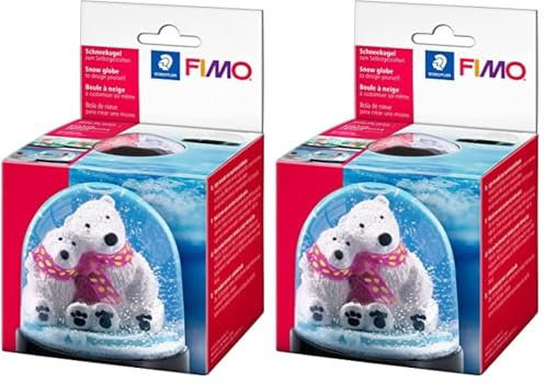 STAEDTLER - Fimo Accessoires - Blister 1 Boule à Neige à customiser - 75 x 90 mm - 8629 42 (Lot de 2)
