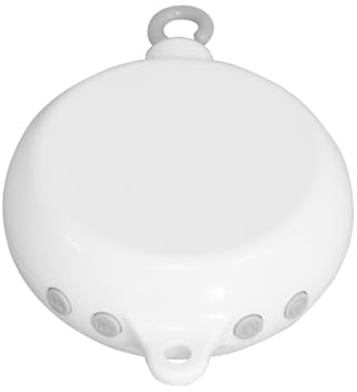 Abaodam Boîte à Musique 35 Mélodies pour Mobile Musical Bébé en Abs Blanc, Favorise Coordination et Créativité, Accessoire Anneau de Lit pour Installation Lit Bébé