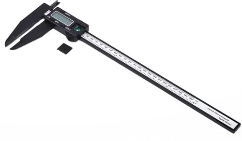 Dioche Calibro Elettronico Digitale Analogico Ver150mm/300mm Righello in Carbonio - Strumento di Misurazione Accurato per Scuole, Falegnameria e Uso Domestico (Pinza in carbonio ad artiglio lungo