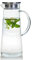 GuDoQi 1.4 Liter Water Jug, Juice Pitcher with Lid, Heat Resistant Borosilicate Glass Jug, Glass Carafe for Cold/Hot Water, Tea Beverage, Milk