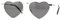 YVES SAINT LAURENT Unisex Sl 301 Loulou Sonnenbrille, Silber/Silber/Grau, 52