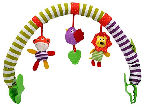 Tianbi Baby Giocattolo, Simpatico asciugamano di bosco animali giocattolo per bambini gioco attività Bar per passeggino passeggino lettino