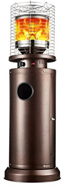 TOMYEUS Termoventilatore Riscaldatore del Patio a Gas Regolabile Patio Elettrico Stand Elettrico Riscaldatore del Patio Quadrato Nero Stufe Elettriche (Color : LNG)