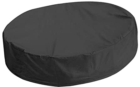 Round Swimming Pool Covers Children's Outdoor Sandpit Toy Cover Dustproof 210D Oxford Cloth Dust Cover for Garden Home, 122cmx30cm