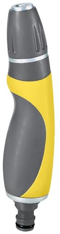 Lanza de riego de metal con chorro ajustable antideslizante Tri-Material: riega con precisión y comodidad gracias a este modelo duradero y ergonómico.