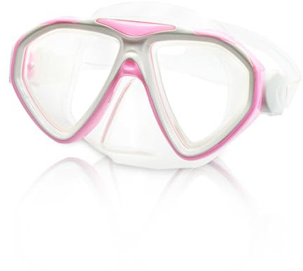 BRTNUP Taucherbrille Kinder Schnorchelmaske Schnorchelbrille Schwimmbrille Anti Nebel Tauchmaske mit Nasenschutz für Jugendliche Jungen Mädchen Kinder Alter 5-16 Jahre (Rosa)