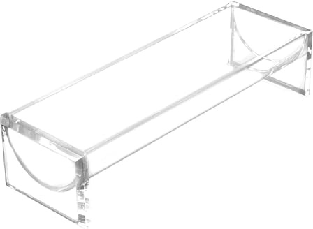 Vassoio per servire biscotti, vassoio acrilico per servire biscotti rettangolari, vassoio trasparente per servire snack con piatti per servire biscotti, supporto per vassoi da servire, sopor