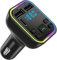 Car Bluetooth Transmitter,5.3 FM Bluetooth Adapter,PD 20W & QC 3.1 Fast Charging, Cars Adapter With Dual Usb+1 Type-C,Hands Free Calling FM Transmitters Bluetooths,LED Screen,Support USB/TF/SD